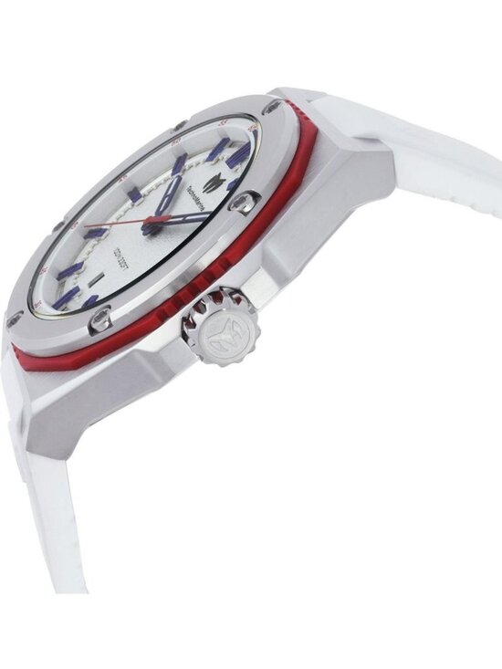 NWT Technomarine Coral Quartz Silver Dial Men\'s Watch